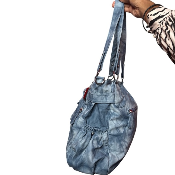 Angel Barcelo Blue Shoulder Bag - Picture 3 of 13